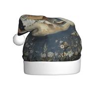 YYHWHJDE Coniglietto che suona il pianoforte Stampa Cappello di Natale per adulti per uomini e donne abbigliamento fascia per occasioni festive