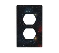 YYHWHJDE Constellation Star Clusters Galaxies Picture Double Socket Wall Panel Electric Socket Cover Plate è resistente agli urti e durevole 11,4 x 7 cm