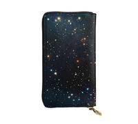 YYHWHJDE Constellation Star Clusters Galaxies Portafoglio lungo in pelle di qualità per foto progettato per ragazze e donne alla moda elegante 19 x 10,5 cm, Nero , Taglia unica