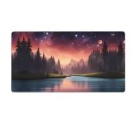 YYHWHJDE Cool Star River Prints, grande tappetino per mouse da gioco da ufficio, 40,6 x 74,9 cm: forte adesione e durata, ispessito e antiscivolo