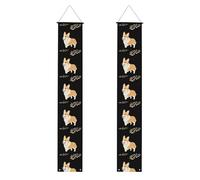 YYHWHJDE Corgi - Striscione per portico di laurea con stampe calpestabili sulle orme, robusto, durevole, lavabile e riutilizzabile, decorazione per feste, cerimonie, porte d'ingresso