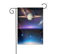 YYHWHJDE Cosmic Saturn Pattern Garden pennone esterno cortile decorazione moda 30,5 x 45,7 cm