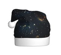 YYHWHJDE costellazione ammassi stellari galassie stampe cappello di Natale per adulti rendendolo un regalo divertente e durevole per uomini e donne