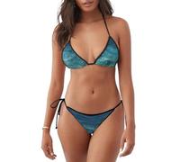 YYHWHJDE Costume da bagno da donna 2 pezzi The Deep Ocean Picture Triangle Costumi da bagno, Nero, M