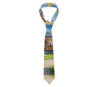 YYHWHJDE Cravatta da uomo con motivo unicorno fiaba, morbida e confortevole, per affari, tutti i giorni, lavoro, compleanno, matrimonio, festa, banchetto, 147 x 8 cm, facile da pulire