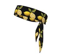 YYHWHJDE - Cravatta sportiva con motivo limone in agrodolce, asciugatura rapida, traspirante, per donne, ragazze e uomini, allenamento, leggero, traspirante