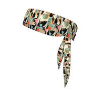 YYHWHJDE - Cravatta sportiva Mid-Century, motivo arte moderna, ad asciugatura rapida, traspirante, multifunzionale, per donne e uomini