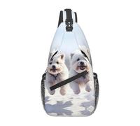 YYHWHJDE Cross Chest Bag Diagonally - Borsa a tracolla di qualità, resistente e spaziosa, per uomini e donne che corrono cuccioli, nero, taglia unica, Nero , Taglia unica