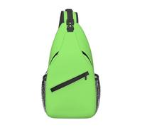 YYHWHJDE Cross Chest Bag Diagonally - Borsa a tracolla di qualità, resistente e spaziosa, per uomini e donne, tinta unita, motivo verde chiaro, nero, taglia unica, Nero , Taglia unica
