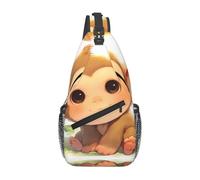 YYHWHJDE Cross Chest Bag Diagonally - Borsa a tracolla di qualità, resistente e spaziosa, per uomini e donne, motivo scimmia, nera, taglia unica, Nero , Taglia unica