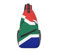 YYHWHJDE Cross Chest Bag Diagonally - Borsa a tracolla di qualità, resistente e spaziosa per uomini e donne con bandiera del Sud Africa, nero, taglia unica, Nero , Taglia unica