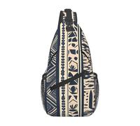 YYHWHJDE Cross Chest Bag Diagonally - Borsa a tracolla di qualità, resistente e spaziosa, per uomini e donne, illustrazione dei popoli africani, nero, taglia unica, Nero , Taglia unica
