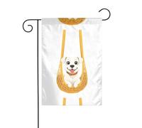 YYHWHJDE Cucciolo nella borsa a rete Picture Garden pennone esterno decorazione cortile su entrambi i lati 30,5 x 45,7 cm