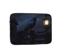 YYHWHJDE Custodia per laptop portatile con stampa di corvo notturno da 13 pollici borsa antiurto per uomini e donne viaggi d'affari e uso quotidiano in ufficio