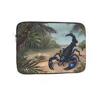 YYHWHJDE Custodia per laptop portatile con stampa di scorpione blu da 15 pollici, borsa antiurto per uomini e donne, viaggi d'affari e uso quotidiano in ufficio