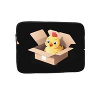 YYHWHJDE Cute Little Chicken in una scatola di cartone1 Stampe Protettiva Antiurto Portatile Laptop Sleeve Case 10 pollici per Uomini e Donne Viaggi d'affari e Ufficio Uso quotidiano