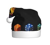 YYHWHJDE Dadi a sei facce con diversi motivi Stampe Cappello di Natale per adulti accessorio festivo di qualità realizzato morbido, leggero