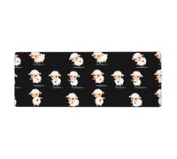 YYHWHJDE Dancing Little Sheep Picture - Tappetino per mouse extra large, per computer e ufficio, tastiera da gioco antiscivolo, versione ispessita, 30,5 x 80 cm