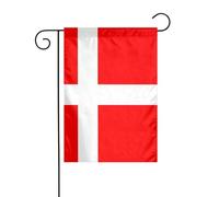 YYHWHJDE Danimarca bandiera danese modello asta da giardino decorazione cortile esterno su entrambi i lati 30,5 x 45,7 cm