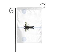 YYHWHJDE Decorazione da giardino con elfi in barca a vela, 30,5 x 45,7 cm
