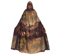 YYHWHJDE Deer In The Forest Stampe Halloween Adulto Mantello Con Cappuccio Uomini E Donne Abbigliamento Mantello Gioco di Ruolo