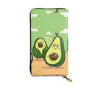 YYHWHJDE Divertente portafoglio lungo in pelle di qualità con immagini di avocado disegnato per ragazze e donne alla moda elegante 19 x 10,5 cm, Nero , Taglia unica