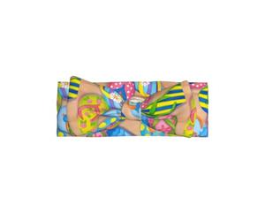 YYHWHJDE Divertenti pantofole infradito con stampe artistiche per bambini con fiocco e fascia per capelli, adorabile coperta per neonati per regali per baby shower e accogliente ricordo per neonati