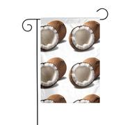YYHWHJDE Dolce e deliziosa immagine cocco Giardino pennone esterno decorazione cortile su entrambi i lati 30,5 x 45,7 cm