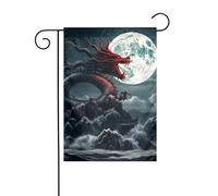 YYHWHJDE Dragon on the Mountain Prints Asta da giardino per esterni decorazione cortile moda 30,5 x 45,7 cm