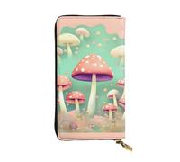 YYHWHJDE Dream Mushroom Prints Portafoglio lungo in pelle progettato per ragazze e donne alla moda elegante e personalizzato 19 x 10,5 cm, nero, taglia unica, Nero , Taglia unica