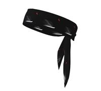 YYHWHJDE Elegante foulard sportivo con motivo cigno nero, assorbe il sudore e traspirante, fascia per capelli con movimento, fazzoletto su entrambi i lati