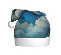 YYHWHJDE Elephant Sky Park Stampe Cappello di Natale per adulti per uomini e donne abbigliamento fascia per occasioni festive