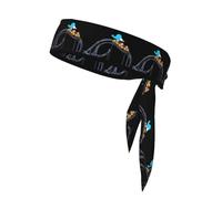 YYHWHJDE Emozionanti montagne russe Stampe Foulard sportivo, assorbe il sudore e traspirante, fascia per capelli movimento, fazzoletto su entrambi i lati