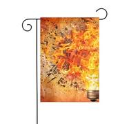 YYHWHJDE Esplodere Lampadine Stampe Giardino Bandiera Esterna Cortile Decorazione Moda 30,5 x 45,7 cm