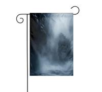 YYHWHJDE Evil In The Mist Prints - Asta per bandiera da giardino, decorazione per cortile esterno, 30,5 x 45,7 cm