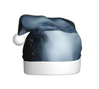 YYHWHJDE Evil In The Mist Prints Cappello di Natale per adulti accessorio festivo di qualità realizzato morbido, leggero
