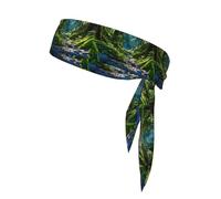 YYHWHJDE Evil Spirit In The Forest Prints Foulard sportivo, assorbe il sudore e traspirante, fascia per capelli con movimento, fazzoletto su entrambi i lati
