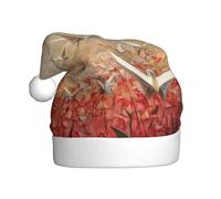 YYHWHJDE Fantasy Thousand Paper Cranes Pattern Cappello di Natale per adulti qualità accessorio festivo realizzato morbido, leggero