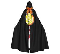 YYHWHJDE Farfalla su un modello lecca-lecca Halloween adulto mantello con cappuccio senza cerniera, comodo per feste in costume