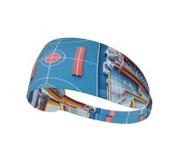 YYHWHJDE Fascia elastica estiva da donna a prova di sudore con immagine di basket Arena