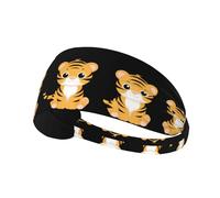 YYHWHJDE Fascia elastica estiva da donna a prova di sudore con tre graziose piccole tigri