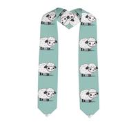 YYHWHJDE Fascia in raso appiattita con immagine di pecora, scialle per laurea, stola da 182,9 cm, regalo per lei/lui, Angolo acuto, Taglia unica