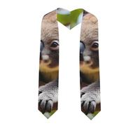 YYHWHJDE Fascia in raso appiattito con immagine di un piccolo koala, stola per laurea 182,9 cm, regalo di laurea per lei/lui, Angolo acuto, Taglia unica