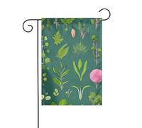 YYHWHJDE Fiori e piante Stampe Bandiera Giardino Decorazione Cortile 30,5 x 45,7 cm per Giardino Terrazza Balcone