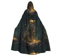 YYHWHJDE Firefly Leone Stampe Halloween Adulto Mantello con Cappuccio Uomini E Donne Abbigliamento Mantello Gioco di Ruolo