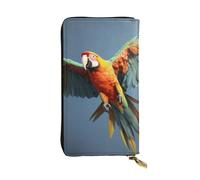 YYHWHJDE Flying Parrot Prints - Pochette lunga in pelle di qualità, progettata per ragazze e donne alla moda, elegante, 19 x 10,5 cm, Nero , Taglia unica