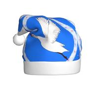 YYHWHJDE Flying White Goose - Cappello natalizio per adulti, morbido e soffice, ideale per un uso a lungo termine