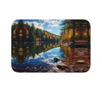YYHWHJDE Forest Lakes of New Hampshire Pattern antiscivolo e ispessito tappetino adatto per bagni, camere da letto, tappetini lavabili 40,6 x 61 cm