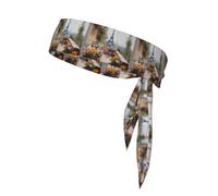 YYHWHJDE Foulard con stampa della Torre Eiffel in lontananza, double face, per donne e uomini, regolabile per tutte le circonferenze della testa