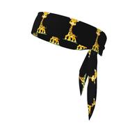 YYHWHJDE Foulard sportivo a doppia faccia con motivo giraffa super carino, asciugatura rapida, traspirante per donne, ragazze e uomini